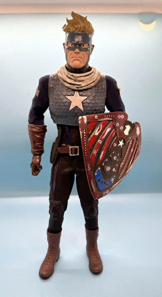 Steve Rogers Capitán América Operaciones Nocturnas PERSONALIZADAS Escala 1/6 con Piezas Hot Toys Foto 2 de 4