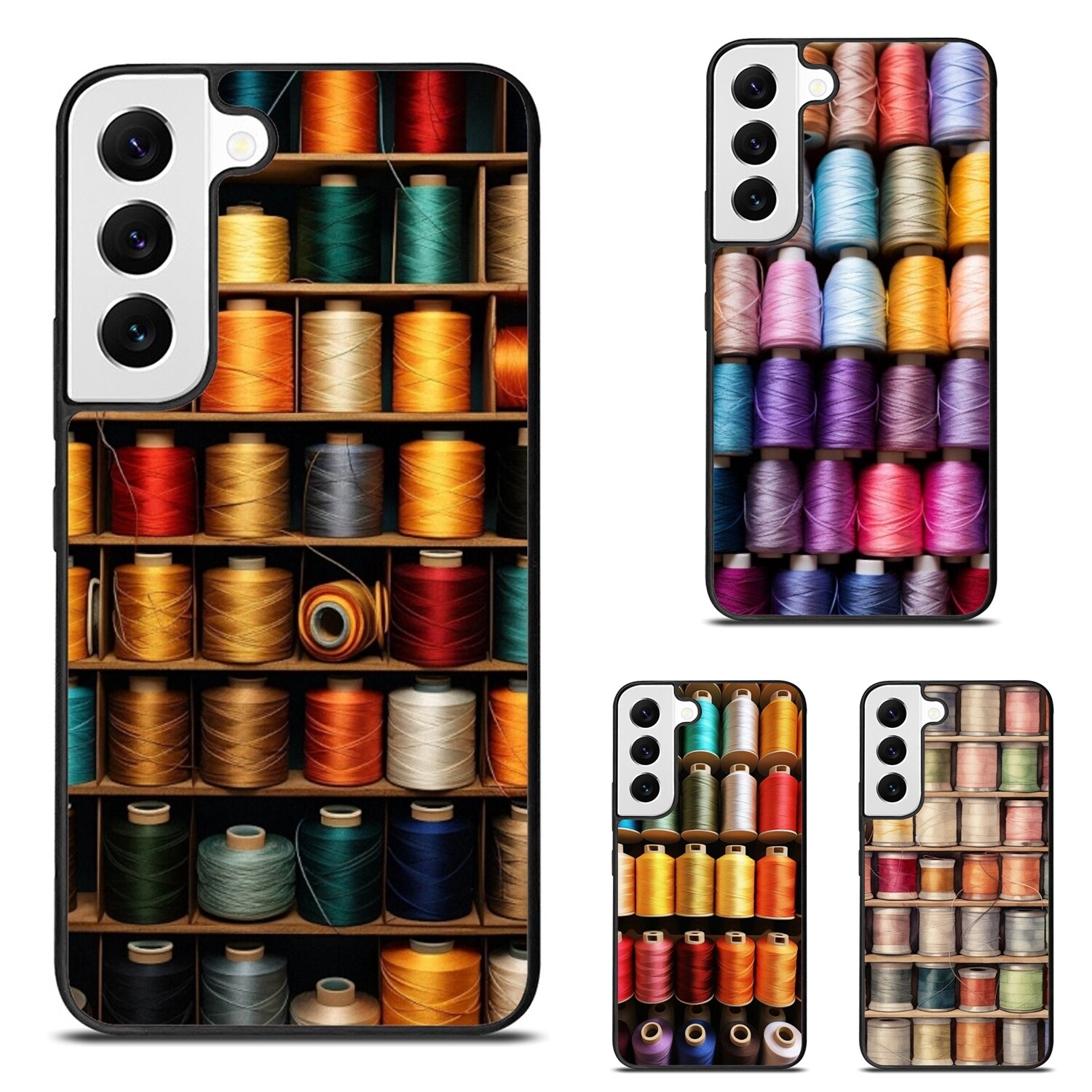 Non-Slip Thread Wheels for iPhone SE4 16E 12 13 14 15 16 Pro Max - Neatly Arranged