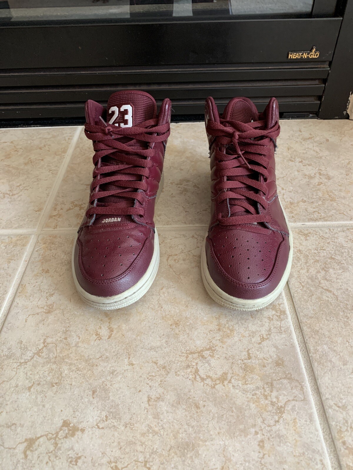 burgundy jordan sneakers