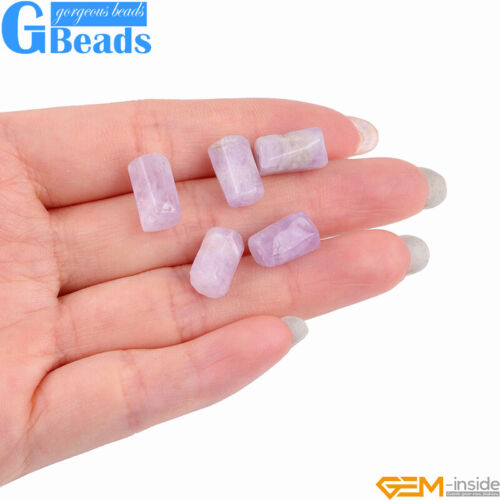 Natural Assorted Gemstone Faceted Tube Column Beads for Jewelry Making 8x12mm - Picture 148 of 192