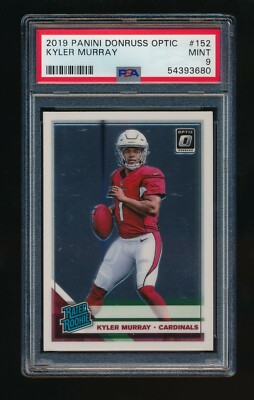 PSA 9 KYLER MURRAY 2019 DONRUSS OPTIC #152 RATED ROOKIE RC