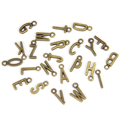 4 Sets Alphabet Anhänger Buchstaben Anhänger Für Schmuck Machen - Bild 1 von 21