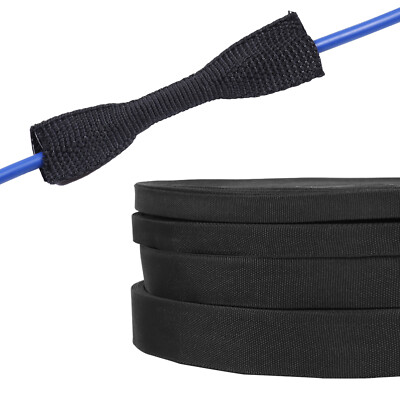 2:1 Braided Heat Shrinkable Sleeving Fabric Cable Wire Harness Abrasion Protect