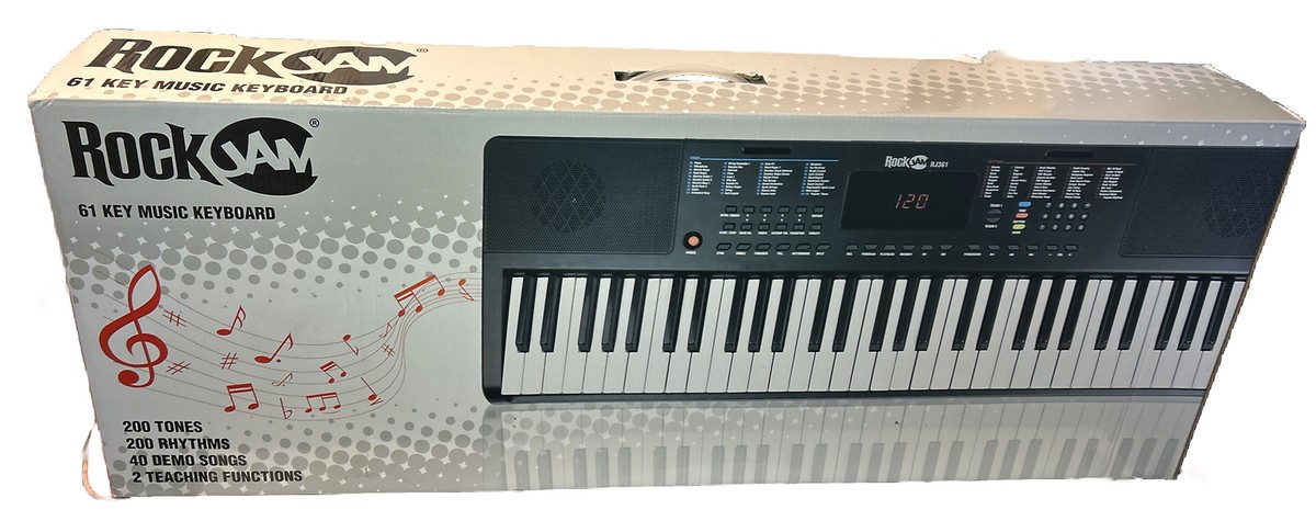 RockJam 61 Portable Electronic Keyboard RJ361 | eBay RockJam 61 Portable Electronic Keyboard RJ361 | eBay