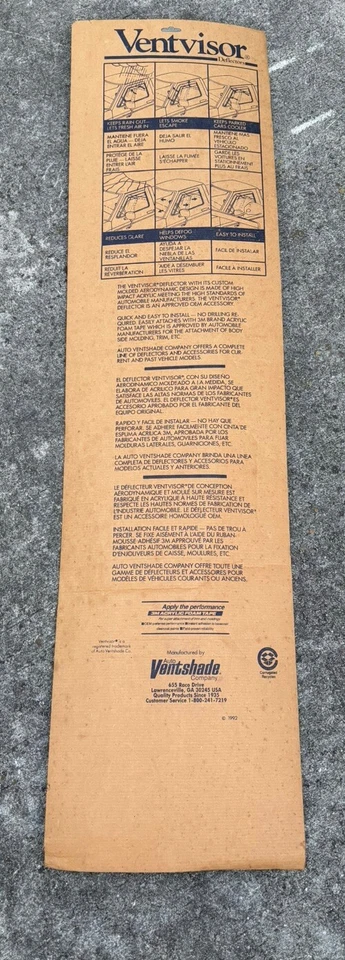 Sombrilla de ventilación automática | Se adapta a Honda Accord 2003-2007 cupé - humo, 2 piezas | 192349 Foto 3 de 3