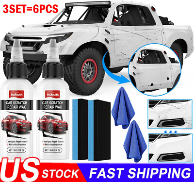 3set/6PCS Ultimate Paint Restorer,Car Scratch Repair Wax,Car Buff Out Scratch US