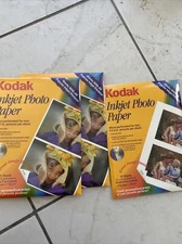 Kodak Inkjet Photo Paper Perforated for 5” X 7” Sheets 90 Prints mix lot 4x6