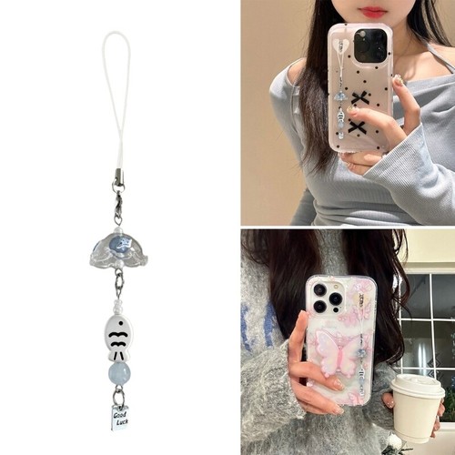 Elegancki Fish Designs Telefon Dangler Charm Przenośny do personalizacji stylów - Zdjęcie 2 z 8