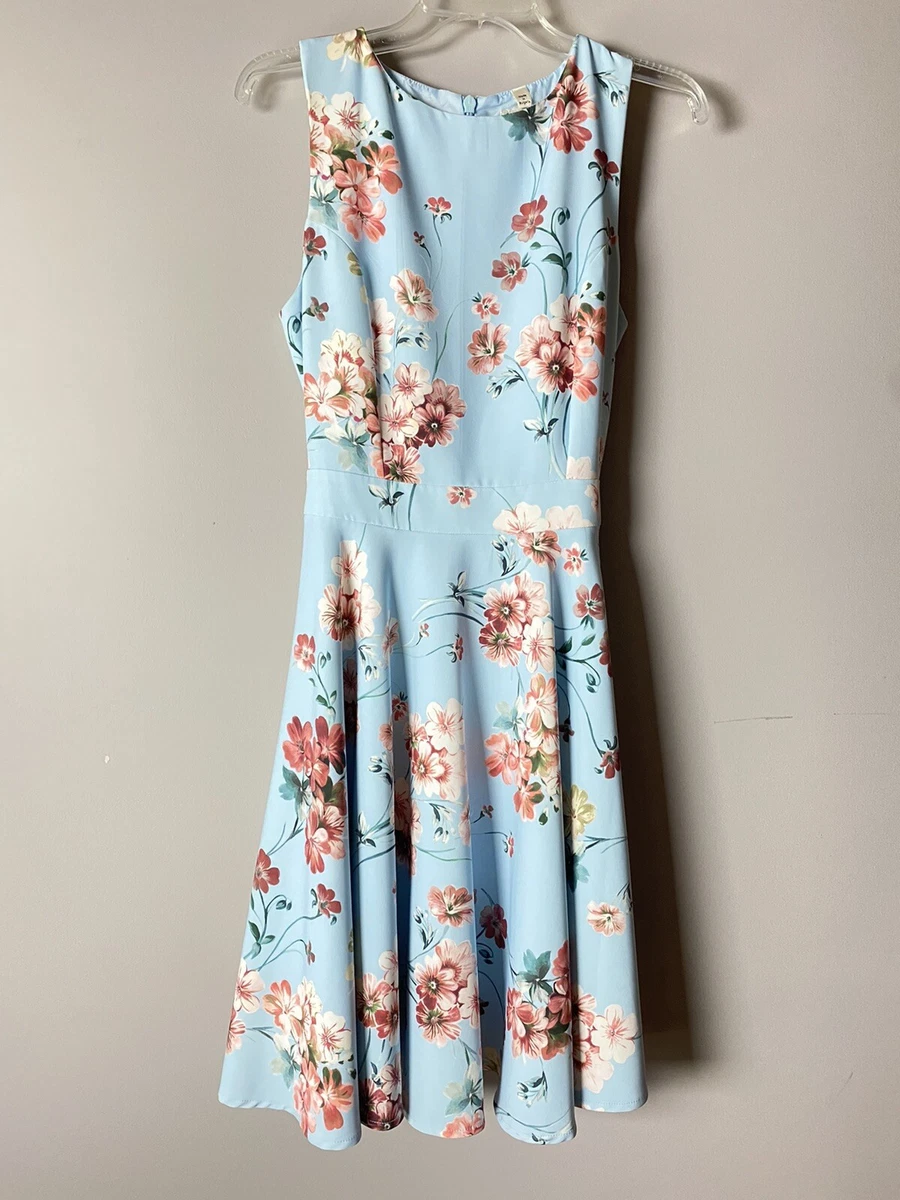 Miss selfridge clearance blue floral dress
