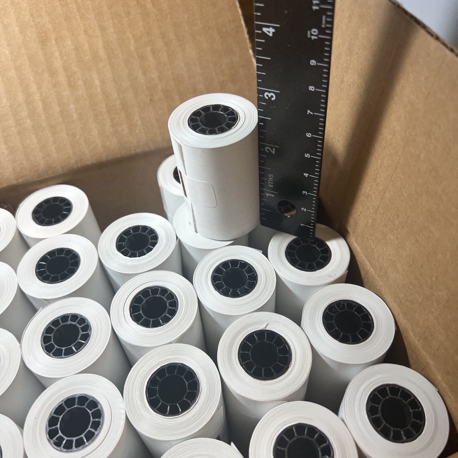 как выглядит 21/4 X50 / 2.1 Thermal /Cash Register/Adding Machine Paper Rolls -50 rolls фото