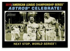 2020 Topps Heritage #201 Astros Celebrate! ALCS