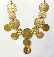 HSN KJL by Kenneth Jay Lane KJL Moroccan Magic 21-1/2" Coin Necklace
