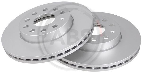 2X A.B.S. 18430 Bremsscheibe Vorne FüR Audi Seat Skoda VW-image
