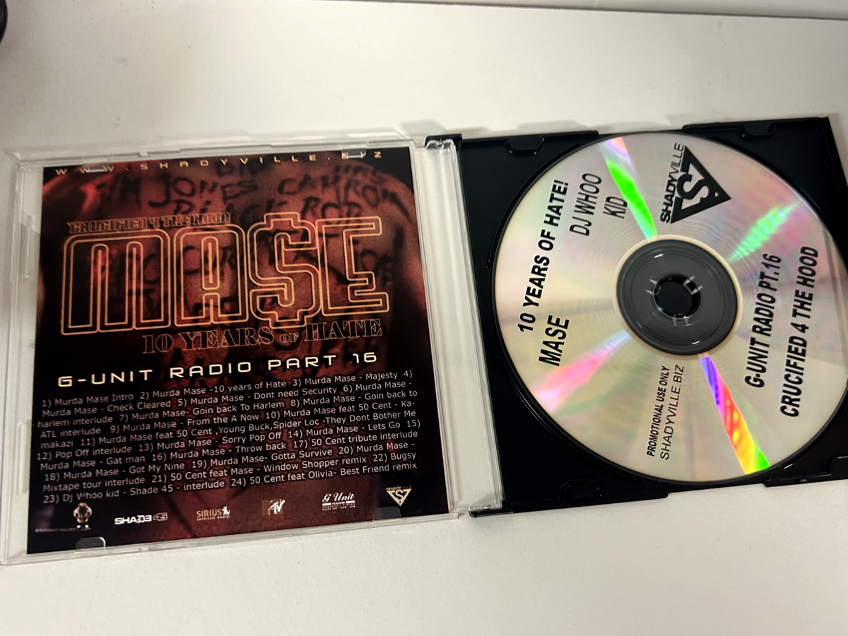 RARE DJ WHOO KID G-UNIT RADIO 16 10 YEARS OF HATE MASE 50 CENT