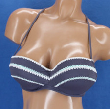 Shade  Shore Balconette Racerback Underwire Lined Bikini Top Size 34B E5432
