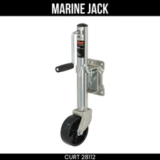 CURT Marine Jack with 6 Inch Wheel 1200 lbs 10 Inch Travel 28112