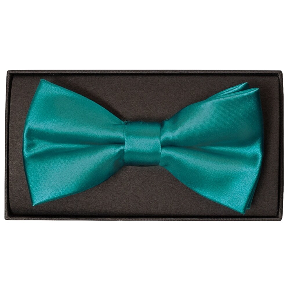 Plain Teal Handmade Mens Bow Tie Wedding Christening Formal Prom Dickie Bow