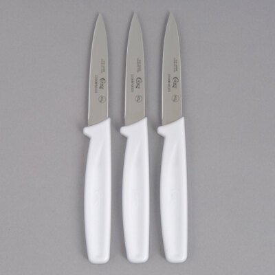   Choice 3 1/4'' Paring Knife - 3/Pack  (select color below)