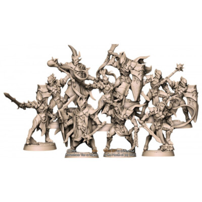 Denth Orco mezz'orco paladino chierico mazza e scudo | miniatura 3D re