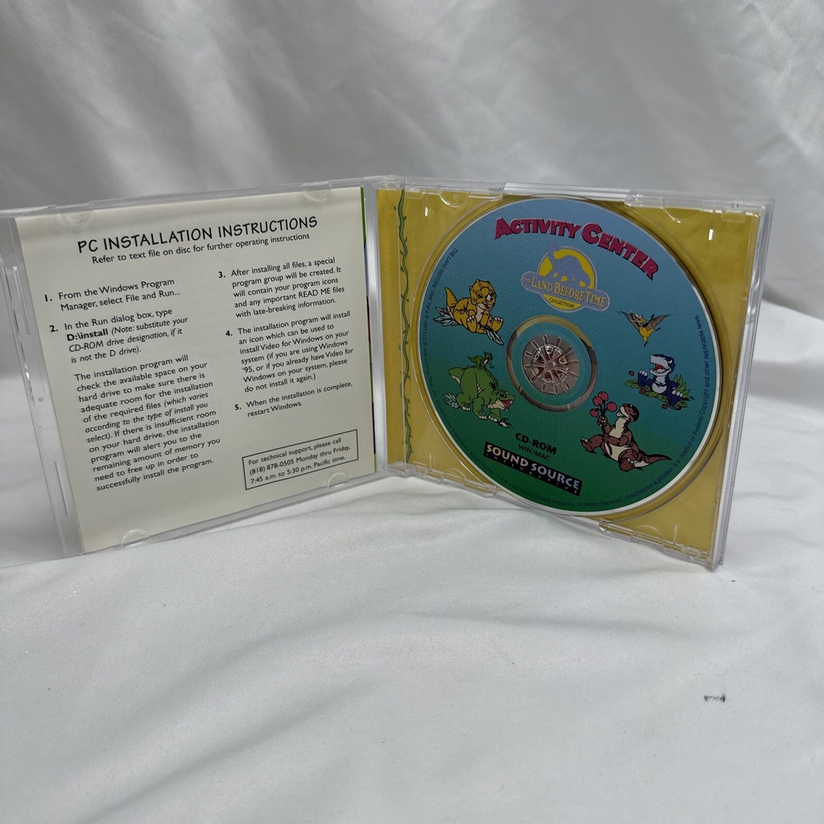 The Land Before Time PC CD ROM Activity Center Children's Learning
