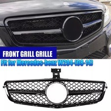 Grill Sport Kühlergrill Schwarz für Mercedes W204 C204 C63 S204 Coupe Glanz Grill Sport Kühlergrill Schwarz für Mercedes W204 C204 C63 S204 Coupe Glanz