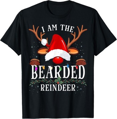 I Am The Bearded Reindeer Christmas Family T-Shirt