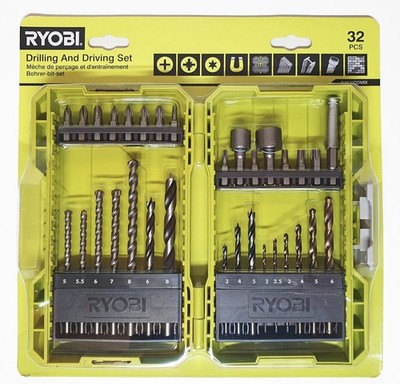 Ryobi RAK32DDMIX gemischtes Bohr- und Schraubbit-Set (32 Stück)