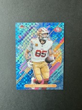 2025 Topps Finest Football George Kittle Rare Blue Refractor /49 #278 49ers