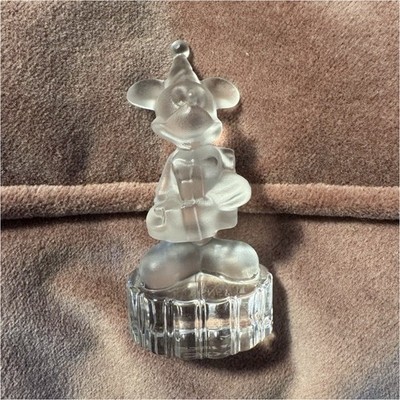Goebel Germany Disney Mickey Mouse Crystal Glass Figurine Birthday  Collectible