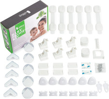 Baby Proofing Kit 44 Pack Child Proof Essentials Set with Magnetic Cabinet Lock