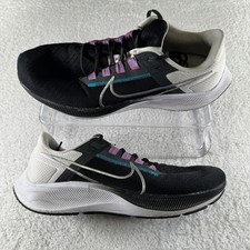 Size 11 - Nike Air Zoom Pegasus 38 Black Metallic Silver Men's Running Shoes