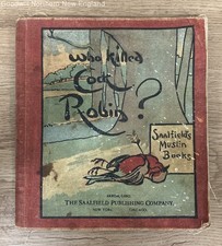 Antique Childrens Picture Book Who Killed Cock Robin Saalfields Muslin Book