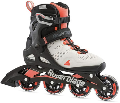 Rollerblade Macroblade 80 Womens Glacier Grey/Coral 8 - No box