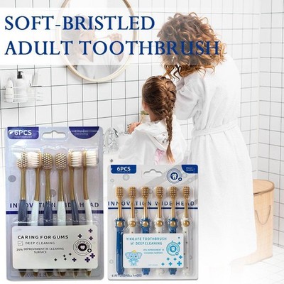 Soft-bristled adult toothbrush Thoroughly Clean Teeth O X6I5 Protect In And V3C5