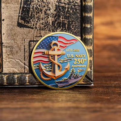 最終価格US NAVYチャレンジ U.S. Navy 1775-2025 250th Anniversary Challenge Coin Military