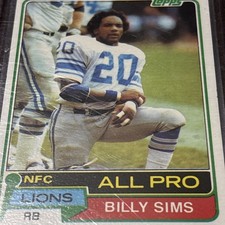 1981 Topps - Billy Sims #100 (RC)