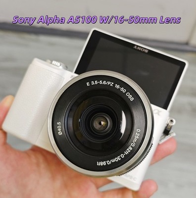 Sony Alpha a5100 24MP Mirrorless w/16-50mm Lens Digital Camera W/Charger 95%New