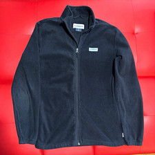 Magellan Outdoors Men s Black Full-Zip Fleece Jacket Stand-Up Collar Size S