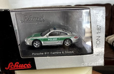 Schuco 1:87 Porsche 911 POLIZEI Carrera  Coupe  Silver 001
