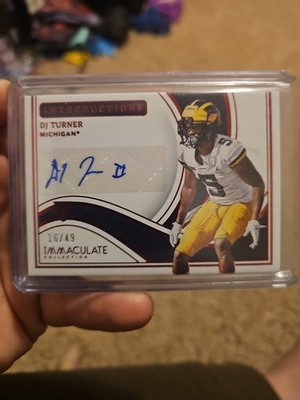 2023 Immaculate Collection Collegiate - Immaculate DJ Turner Ruby /49 (AU, RC)