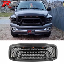 Fit 06-09 Dodge Ram 1500 2500 3500 Front Grille With Signal Lights Gloss Black