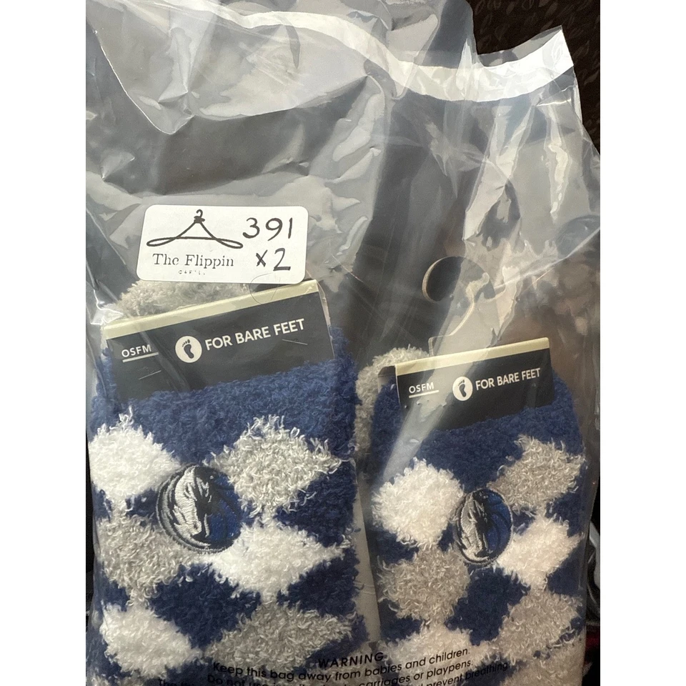 Calcetines acogedores difusos para pies desnudos Dallas Mavericks OSFM Argyle Foto 4 de 4