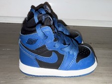 Nike Air Jordan 1 Retro High OG TD 'Dark Marina Blue' AQ2665-404 Toddler Size 4C