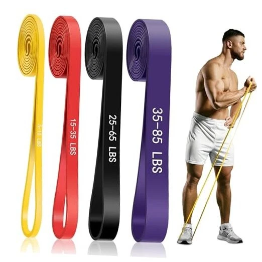 Resistance Bands for Working Out, 4-Level Pull Up Assistance Bands, Multicolor