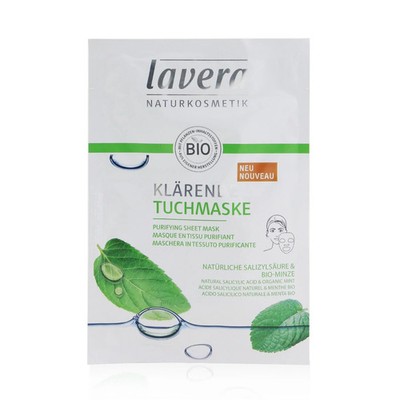 Lavera Sheet Mask - Purifying (With Natural Salicylic Acid & Organic Mint)  1...