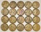 Lot of 20 1909 VDB Lincoln Cents VF-AU Details