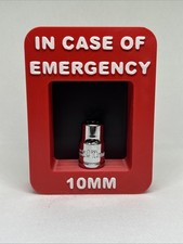 Novelty In Case Of Emergency 10mm Socket Held In With Magnet And Magnetic Back