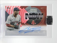 RAFAEL DEVERS 2022 TOPPS CLEARLY GENERATION NOW AUTOGRAPH AUTO 33/50