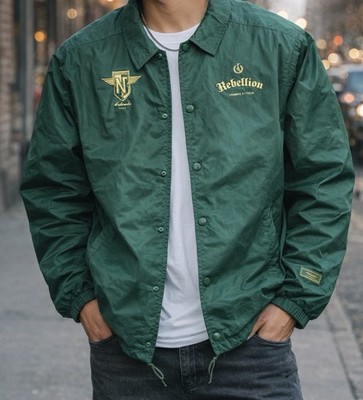 Nike Ambassadors Club Rebellion Track & Field Coach Jacket Green Men's XL