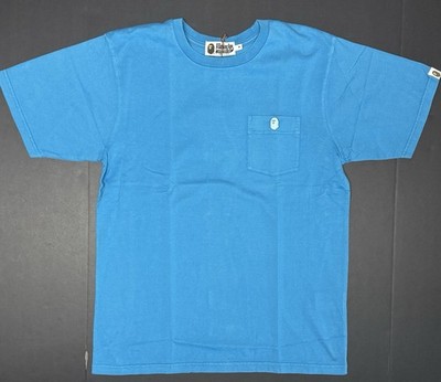 Bape One Point Pocket Overdye Tee (SS20) (Sax)
